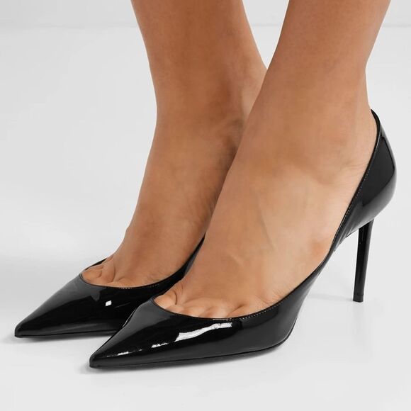 SAINT LAURENT YSL ZOE PATENT LEATHER PUMP SIZE 36+ / US 6.5 - Picture 1 of 6